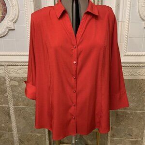 EST 1946. Size 26/28W. Seriously Gorgeous Rhinestone Button Down Shirt. B43